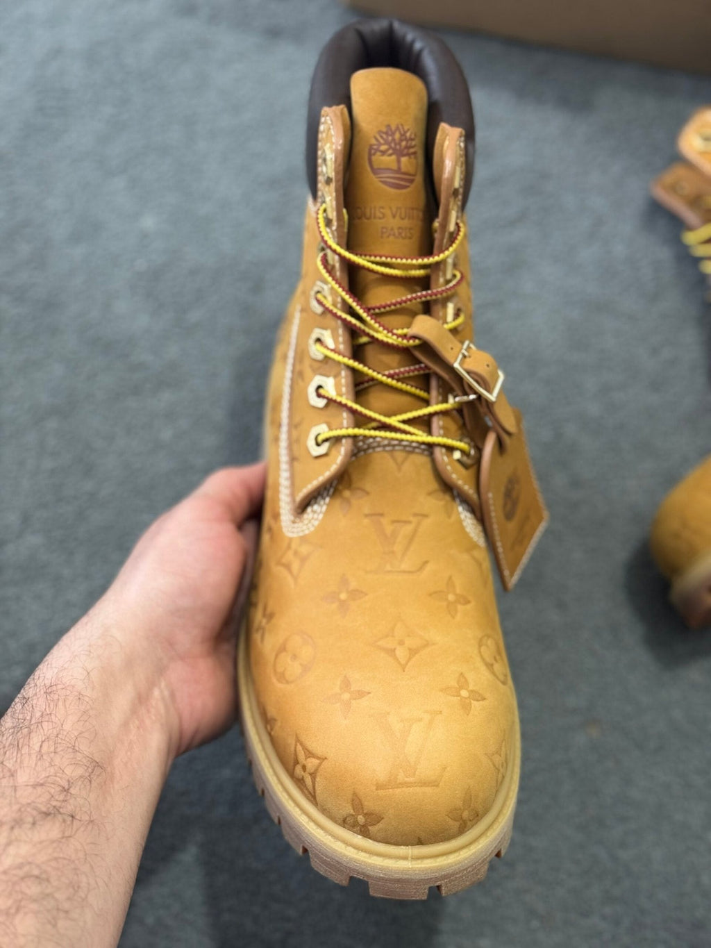 Louis Vuitton x Timberland 6-In Wheat Monogram Boots